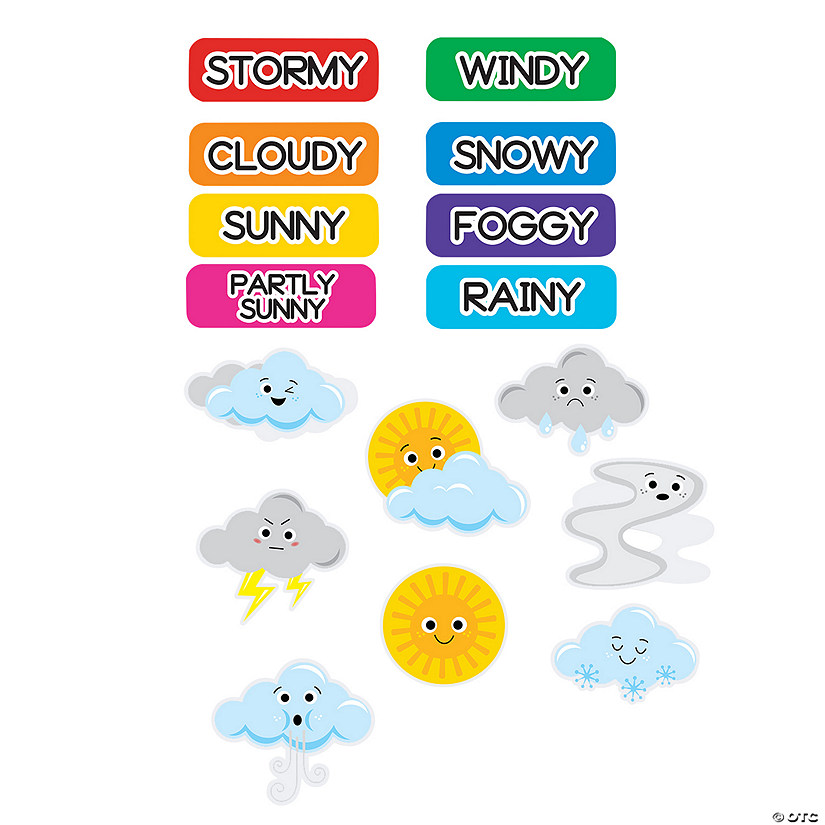 Weather Icon Cutouts - 16 Pc. Image