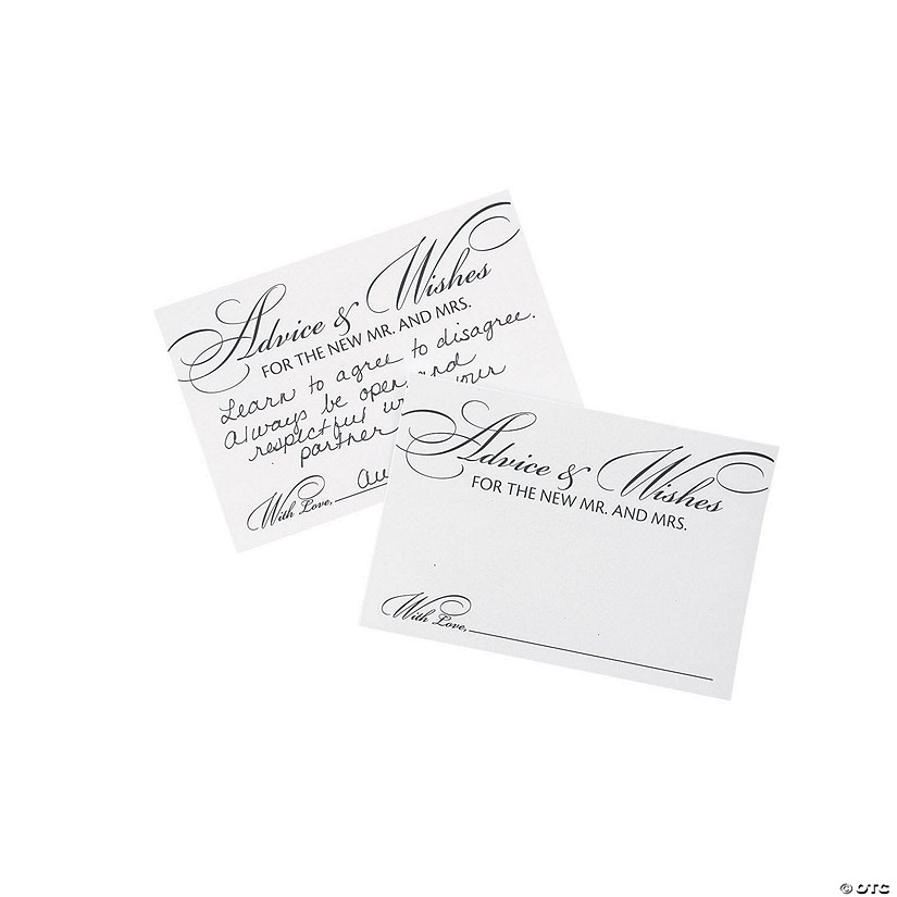 Wedding Advice Cards - 24 Pc. Image