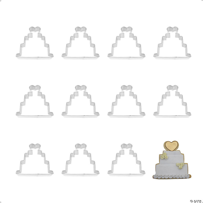 Wedding Cake 4" Cookie Cutters Image