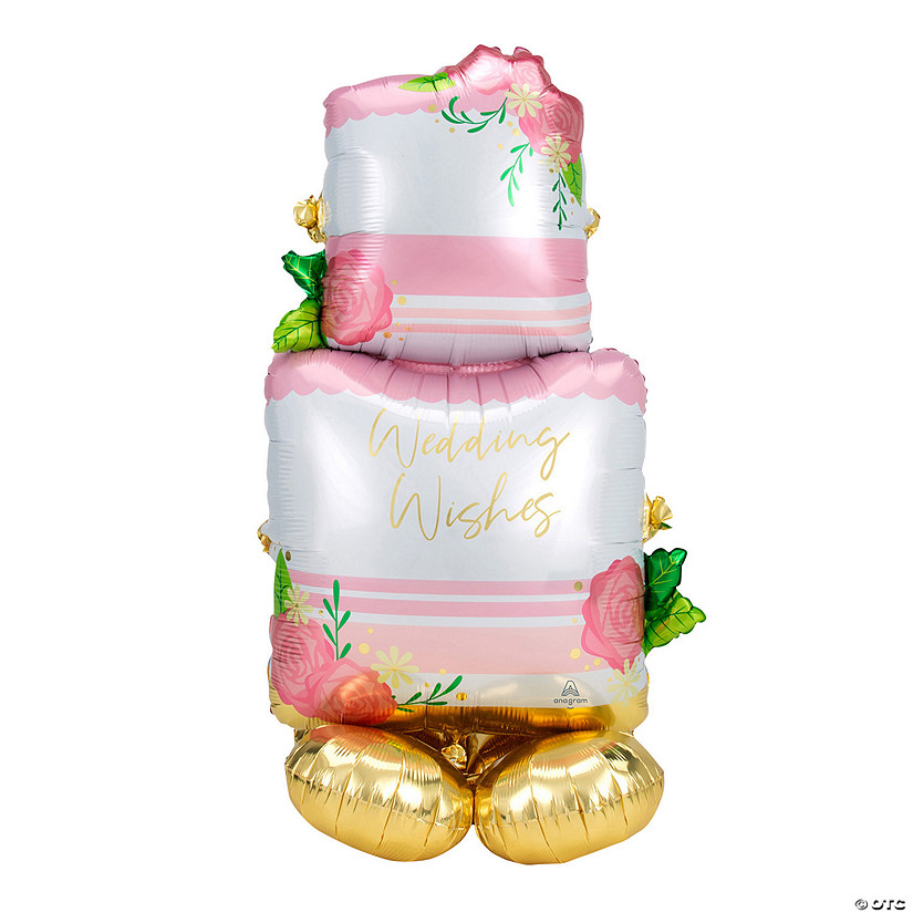 Wedding Cake 52" Mylar Balloon Image