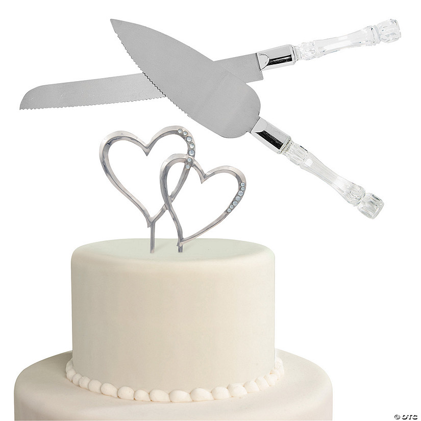 Wedding Cake Topper & Cake Server Kit 3 Pc. Oriental Trading