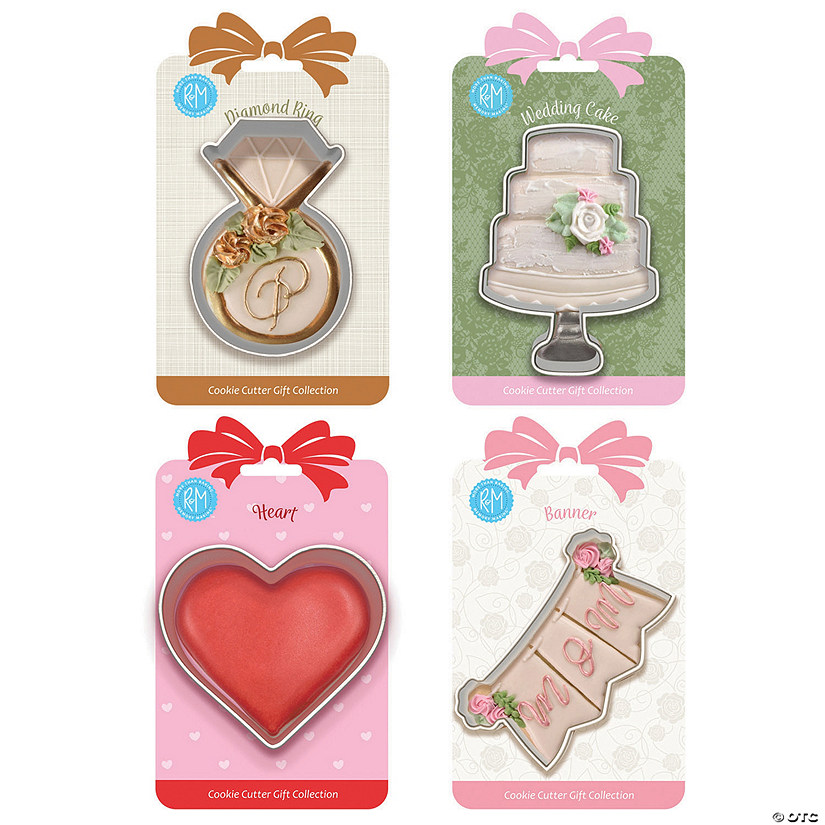Wedding Carded 4 Piece Cookie Cutter Set Image