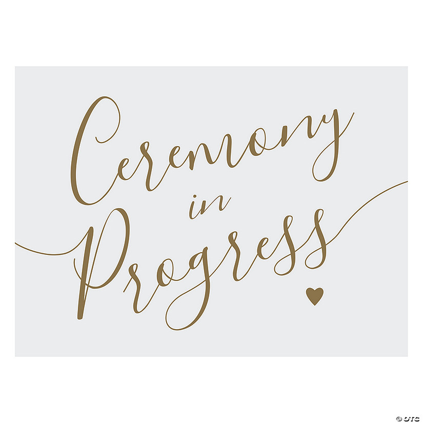 Wedding Ceremony in Progress Sign  Image