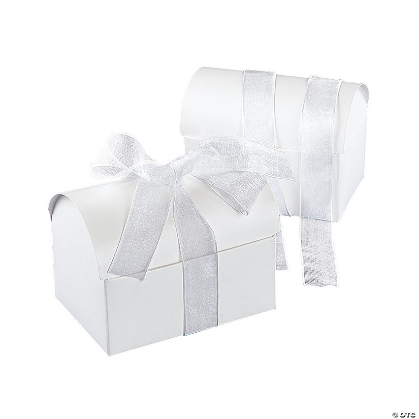 Wedding Chest Favor Boxes with White Bow Discontinued
