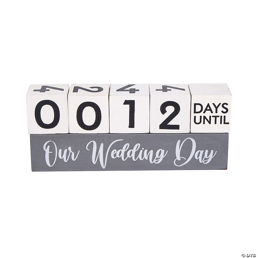 Wedding Countdown Block Set - 6 Pc. Image