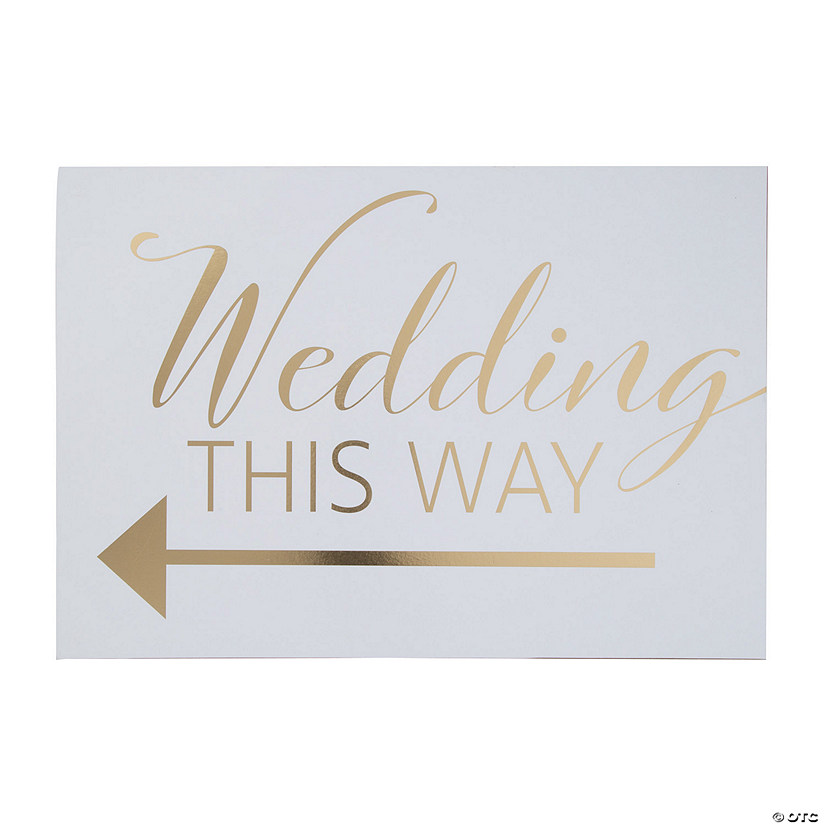 Wedding Directional Sign Image