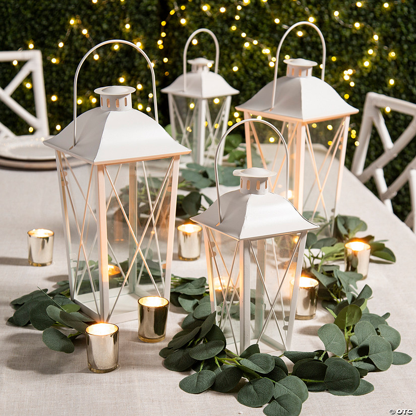 Wedding Eucalyptus Table Decor Kit with Lanterns - 12 Pc. Image