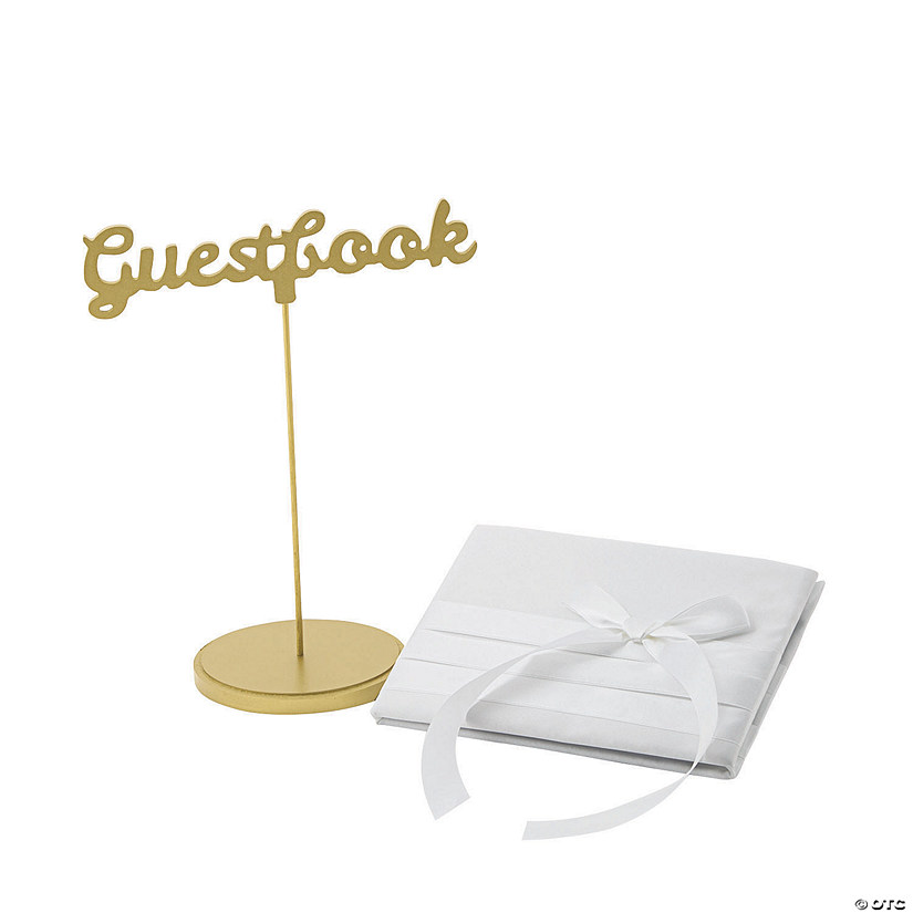 Wedding Guest Book with Table Sign Image