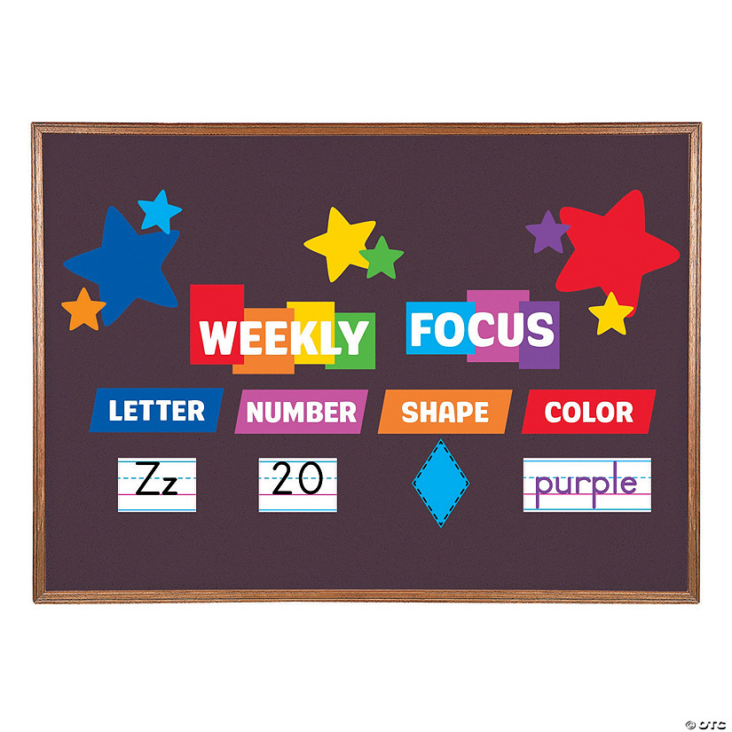 Weekly Focus Cardstock Bulletin Board Decorating Set - 98 Pc. Image