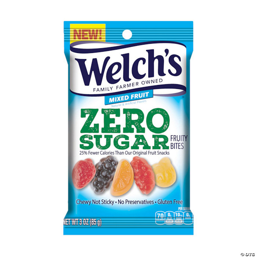 Welch's Zero Sugar Fruity Bites<sup>&#174;</sup> Mixed Fruit Packs - 12 Pc. Image