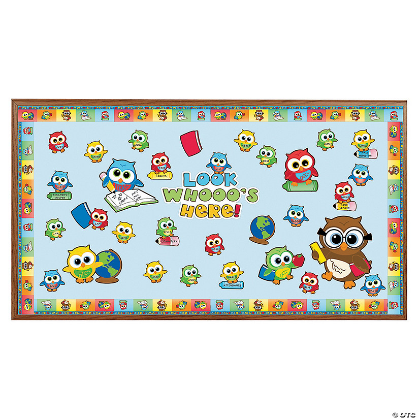 Back Owl Bulletin Board Set Oriental Trading