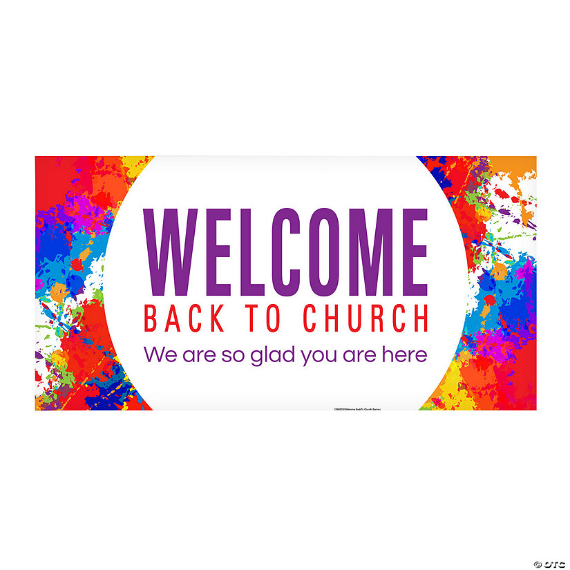 Welcome Back to Church Banner - Medium Image