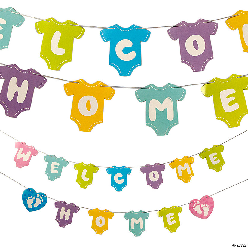 Welcome Home Baby Garland &#8211; 2 Pc. Image