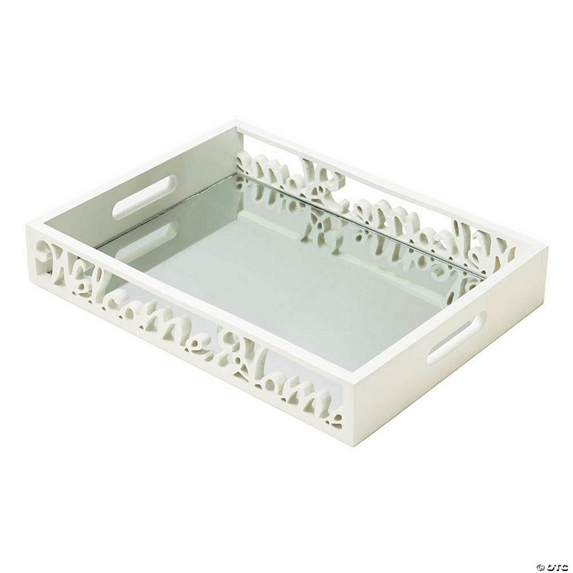 Welcome Home Mirror Tray 15.75X12X2.5