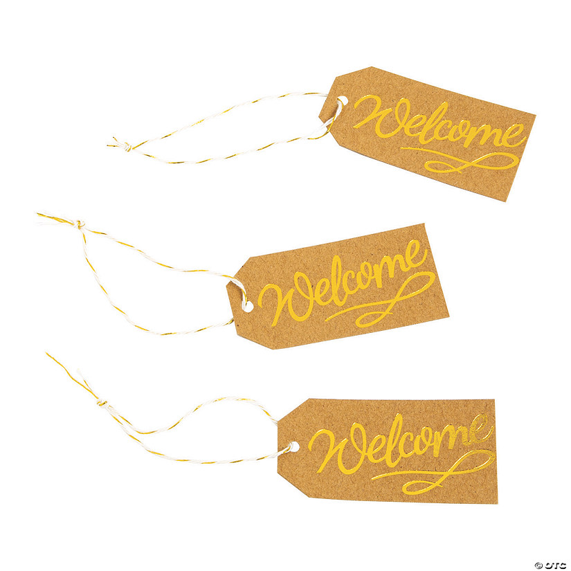 Welcome Kraft Paper Favor Tags Image