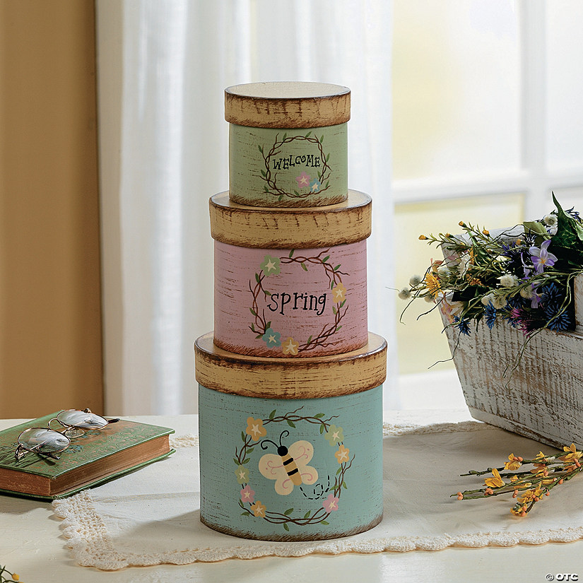 Spring” Stacking Boxes Discontinued
