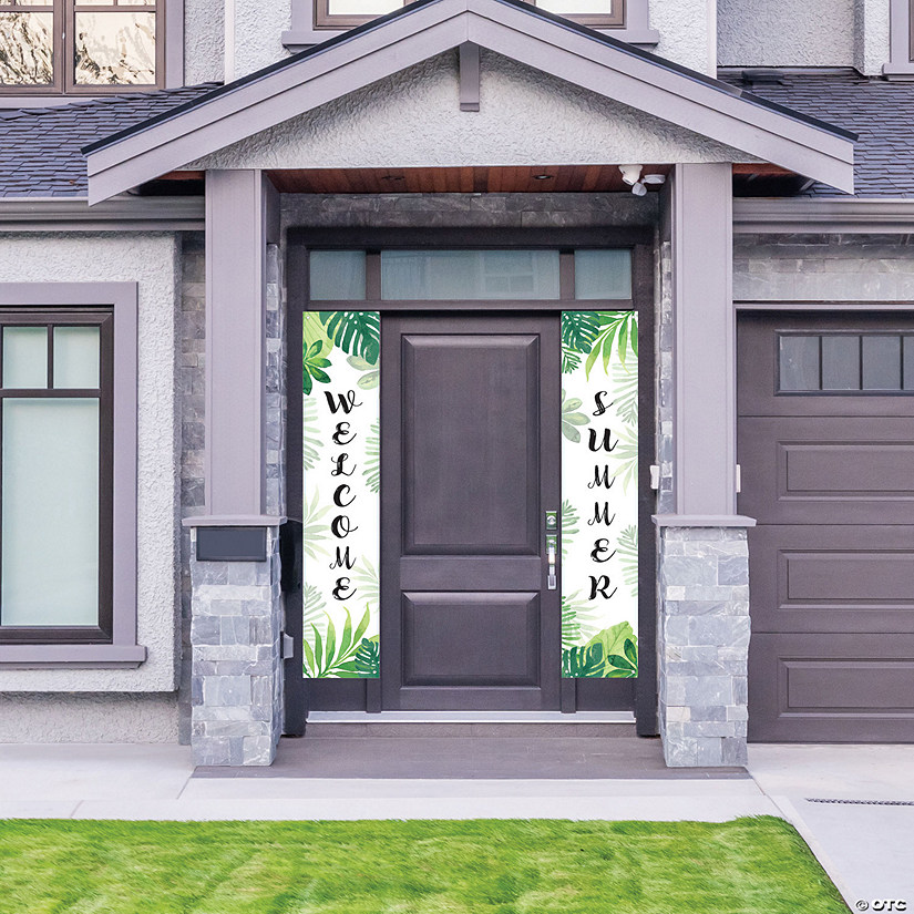 Welcome Summer Luau Vertical Door Banner Set - 2 Pc. Image