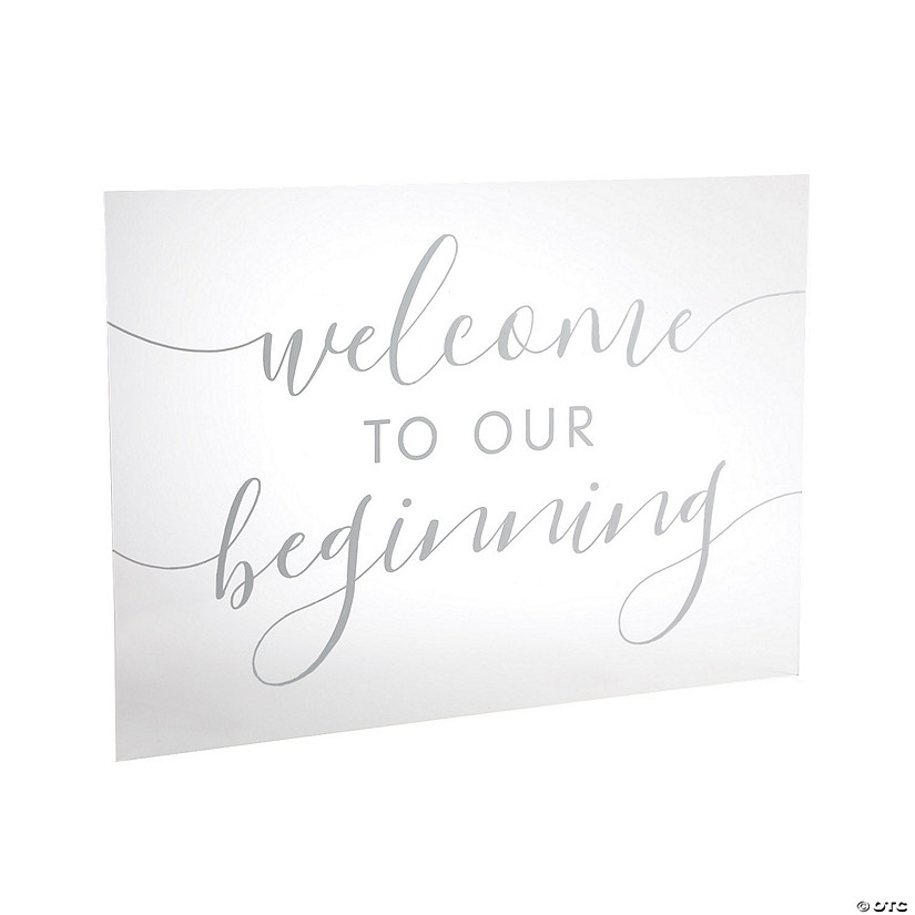 Welcome to Our Beginning Sign Image