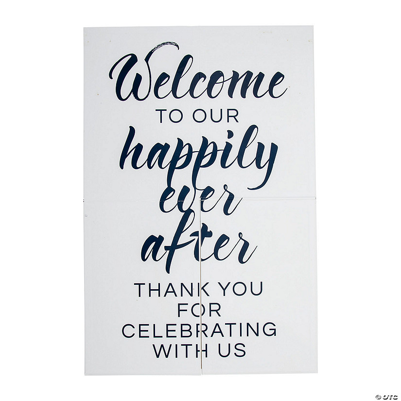 Welcome to Our Happily Ever After Sign Image