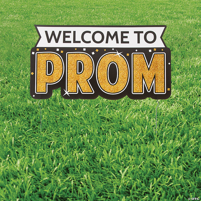 to Prom Yard Sign Oriental Trading