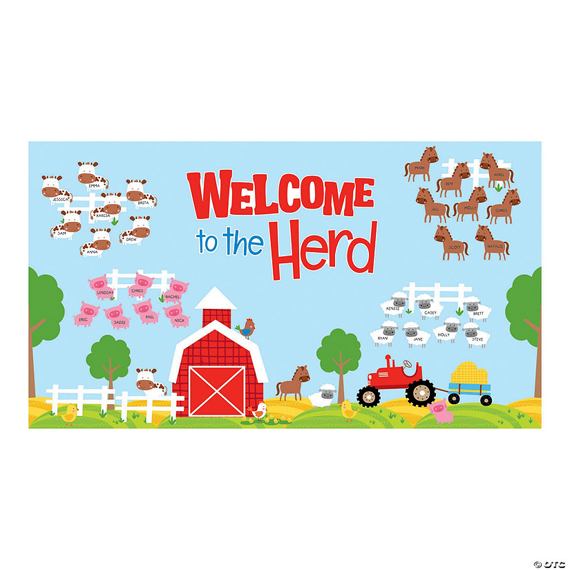 Welcome to the Farm Bulletin Board Set - 65 Pc. Image