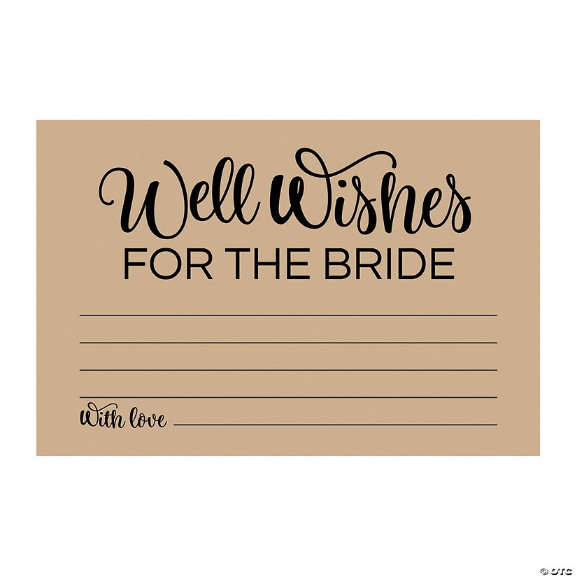 Well Wishes for the Bride Cards - 24 Pc. Image