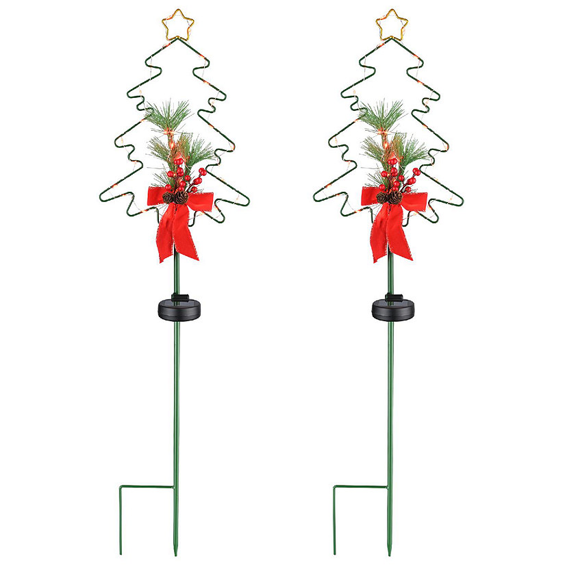 Wellstock Christmas tree solar stake light Oriental Trading
