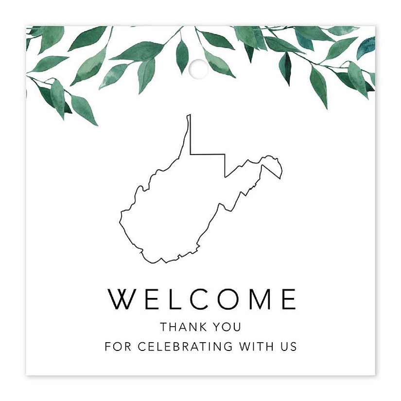 West Virginia Greenery OOT Tags 2in 24pk Image