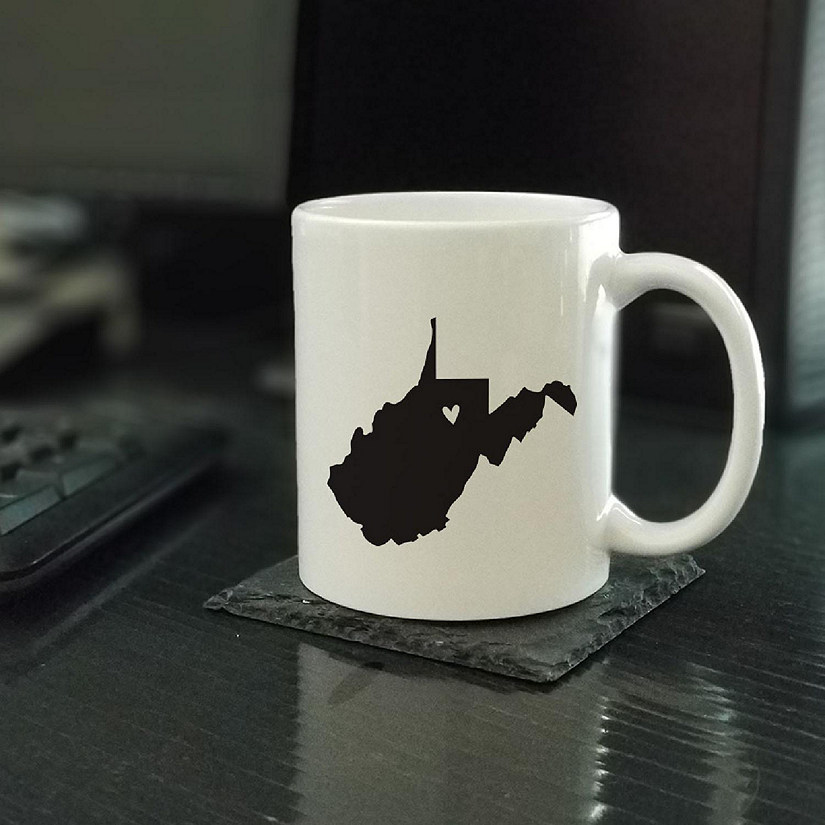 West Virginia State Heart Ceramic Mug Image