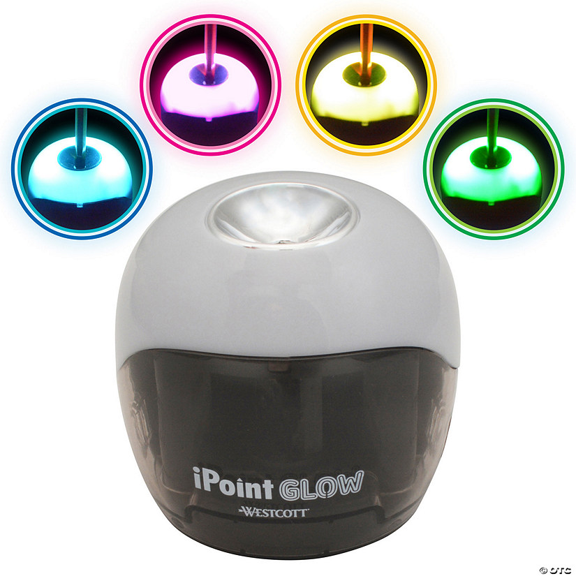 Westcott iPoint Glow Color Changing Battery Pencil Sharpener Image