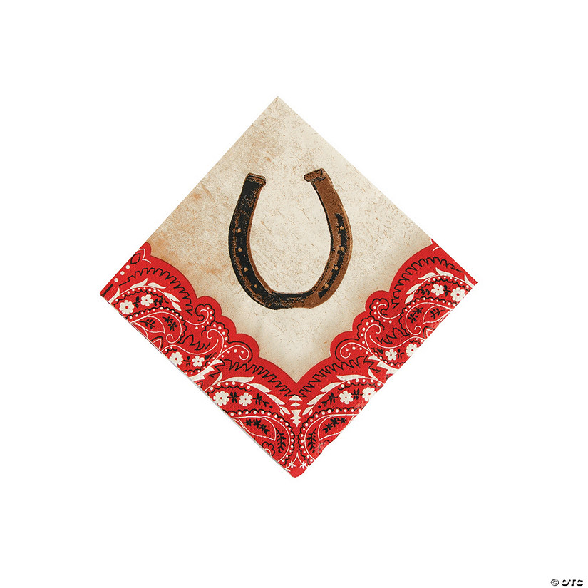 Western Beverage Napkins 16 Pc. Discontinued