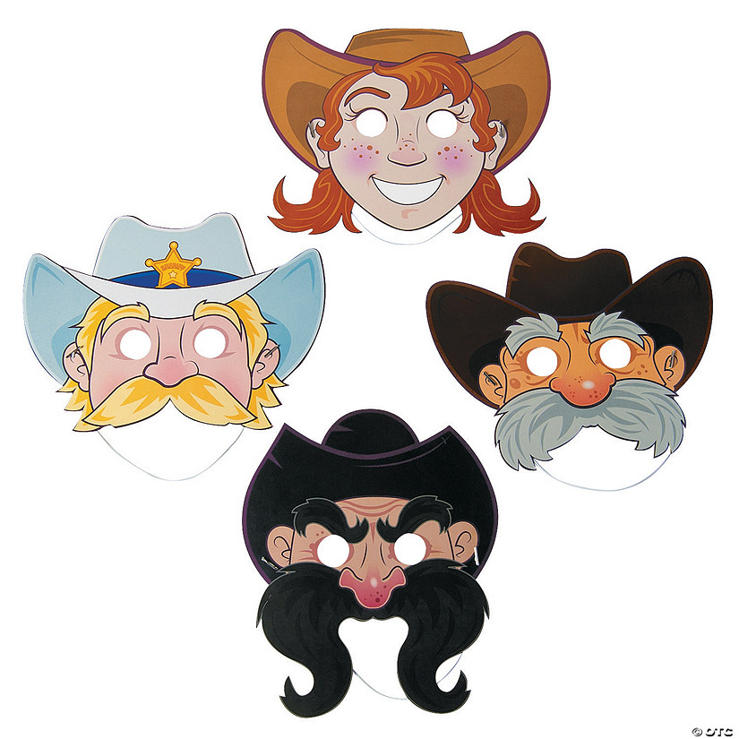Western Character Masks - Discontinued