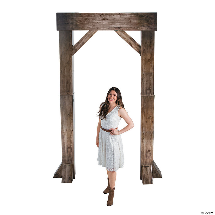 Western Ranch Faux Wood Arch Image