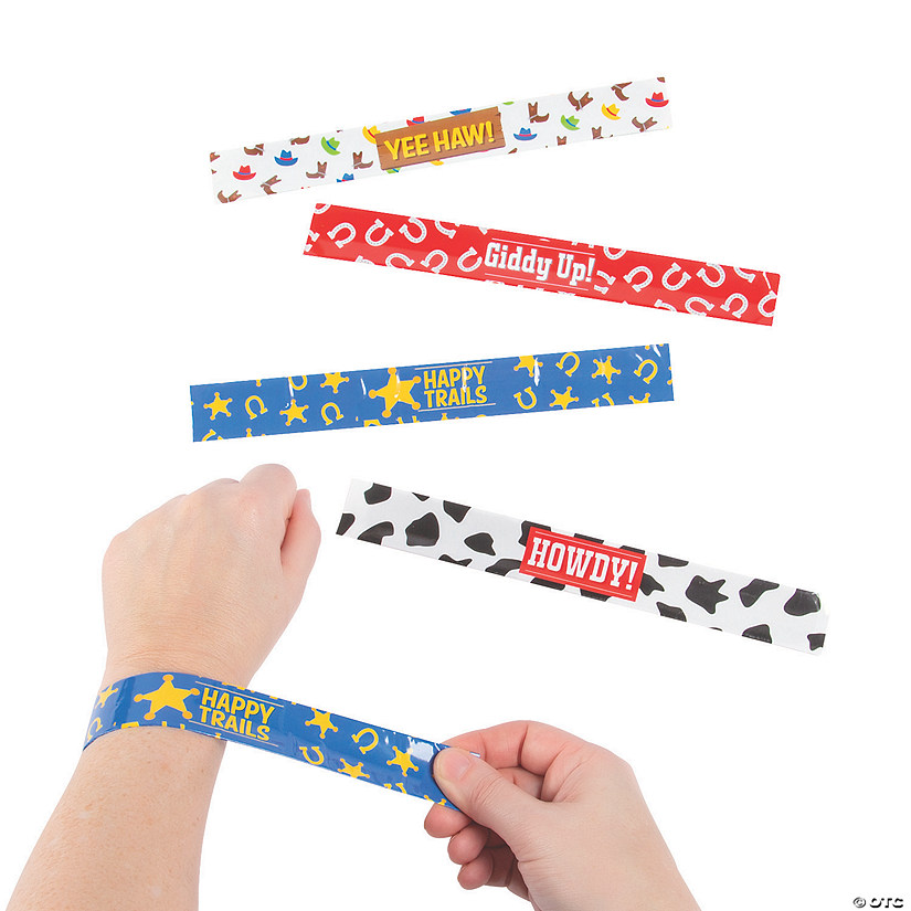 Western Slap Bracelets - 12 Pc. Image