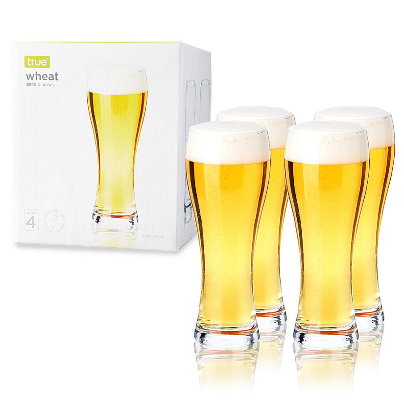Wheat Beer Glasses, Set of 4 Image