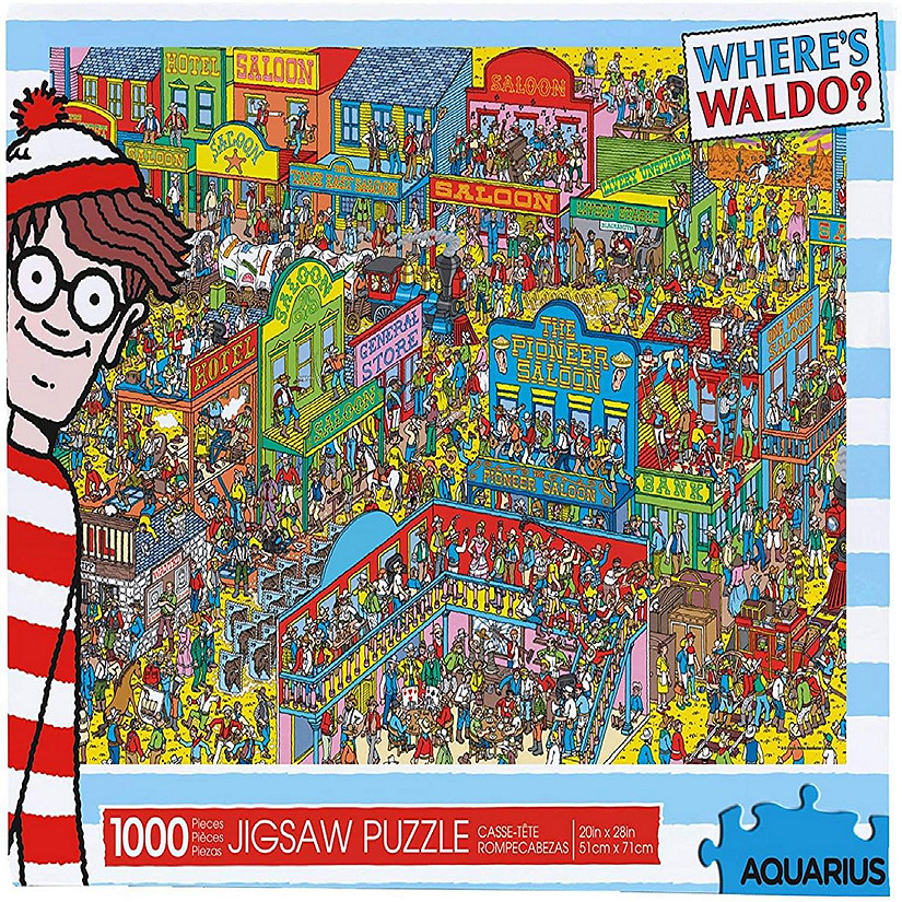 Where's Waldo Wild Wild West 1000 Piece Jigsaw Puzzle Image