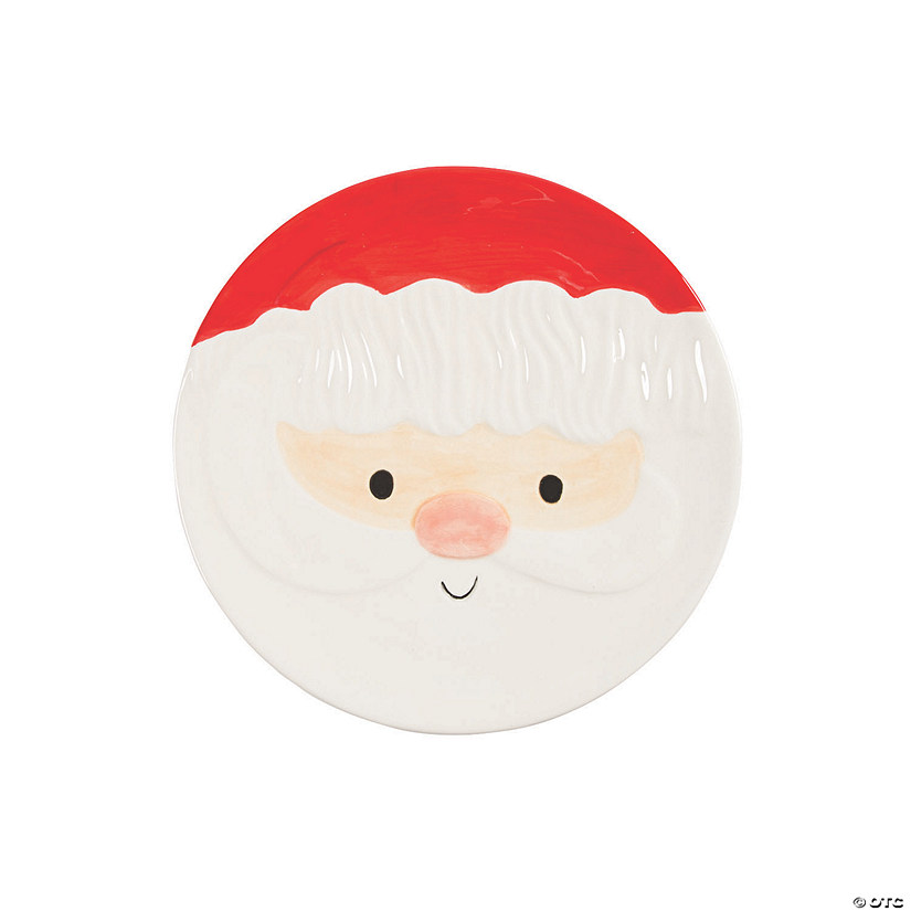 Whimsical Christmas Ceramic Plate Discontinued