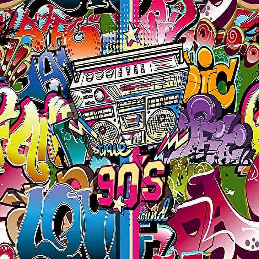 Whimsical Practicality's 90's Music Collage Edible Icing Image Cake Topper-1/4 Sheet or Larger Image