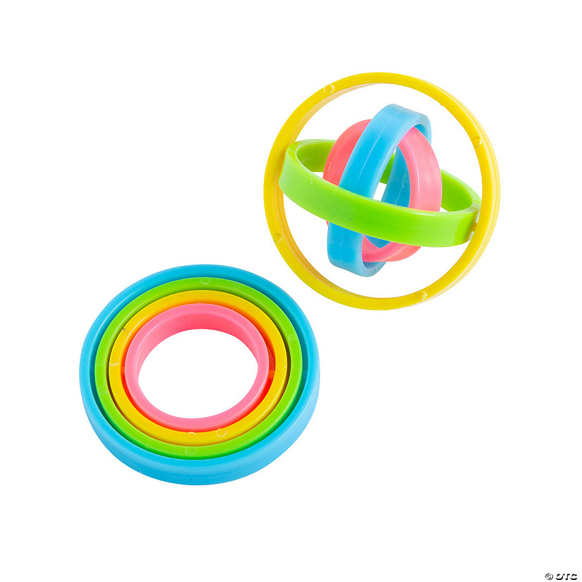 Whirly Rings Fidget Widget Toys - 12 Pc. Image
