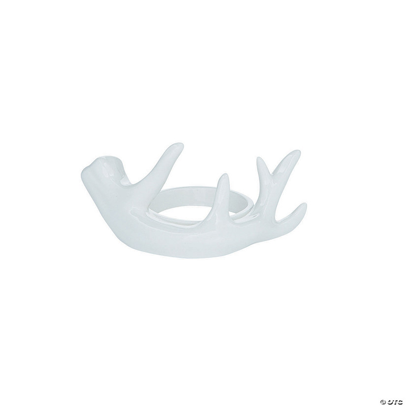 White Antler Candle Holders - 6 Pc. Image