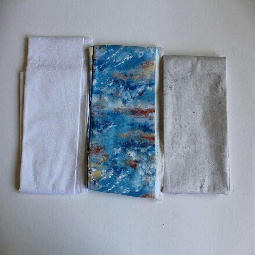 White/Blue Fabric Bundle,Last of the Best 2 Yds 20 inches Image