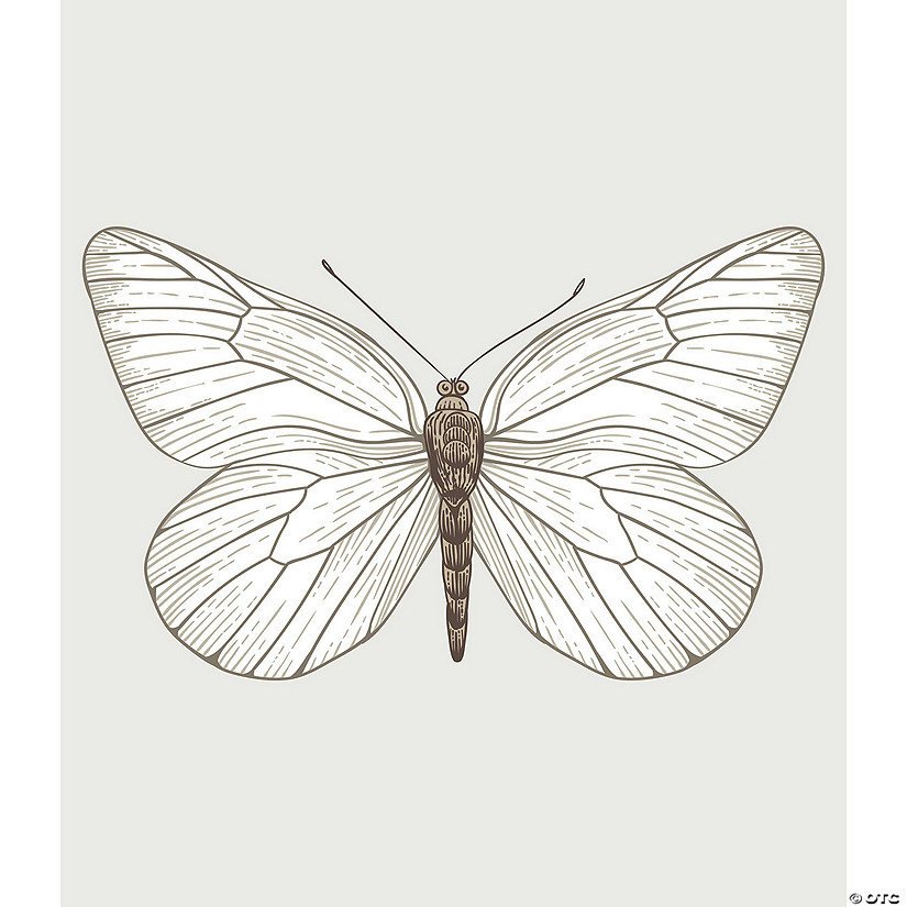 White Butterfly Tapestry Image