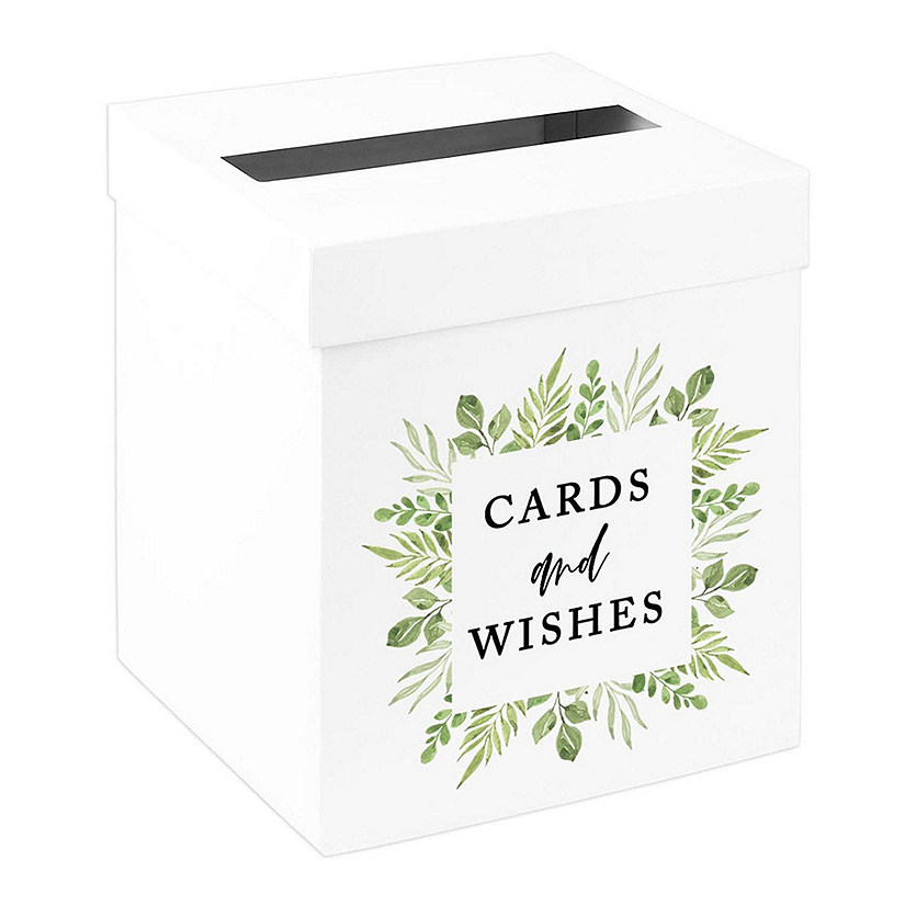 White Card Box Greenery Frame 10x10 Image