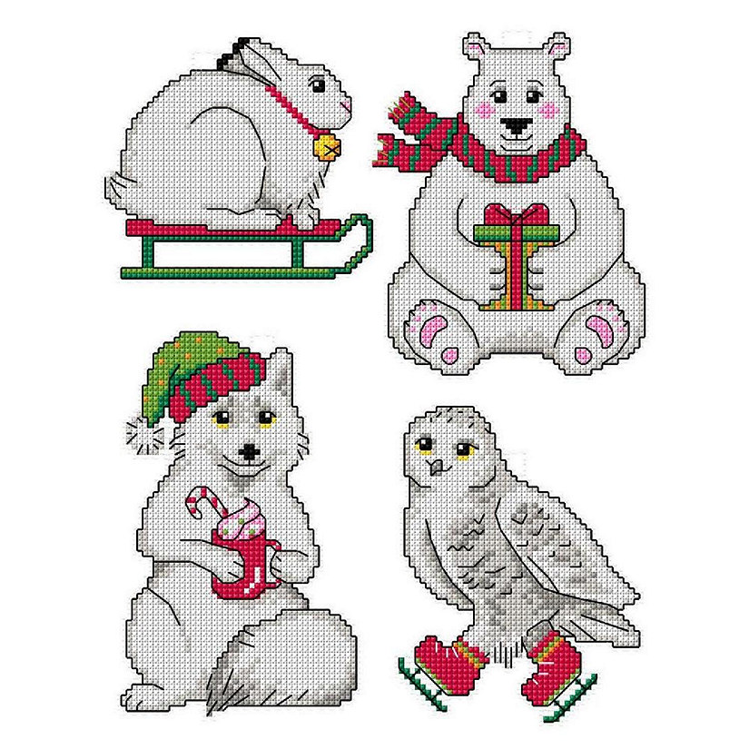 White Christmas 151CS Crafting Spark Counted Cross-Stitch Kit Image