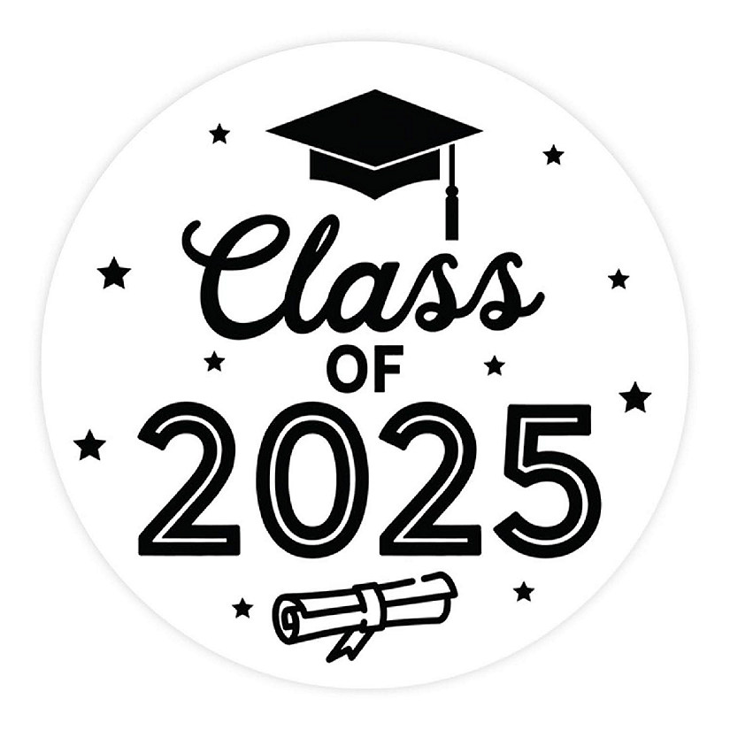 White Class of  Stickers 2in 40pk Image
