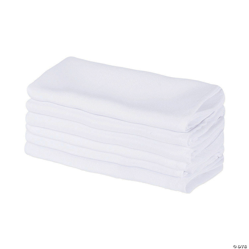 White Commercial Quality 18X18 Napkin Set/6 Image