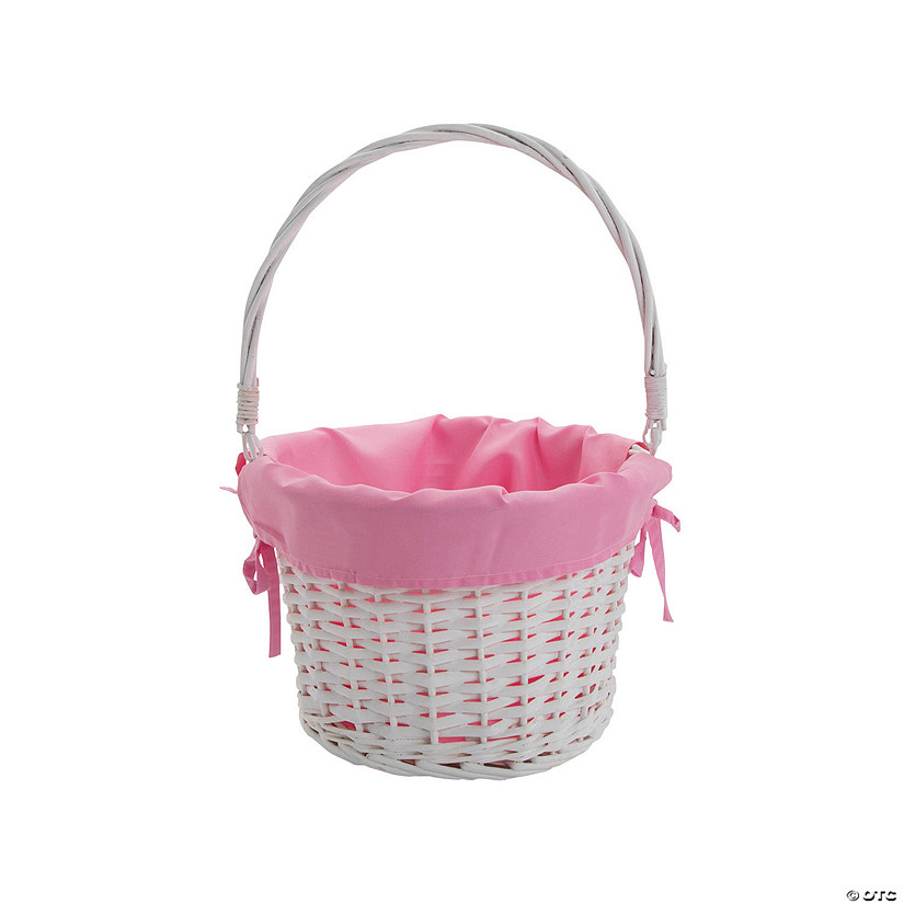 White Easter Basket with Liner Image