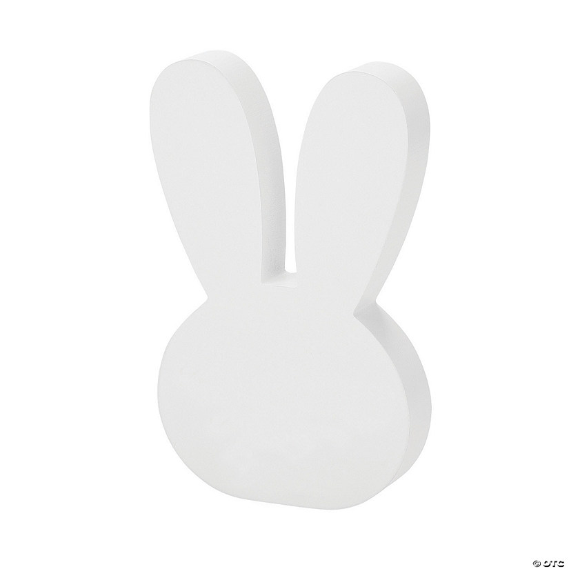 White Easter Bunny-Shaped Tabletop Decoration Image