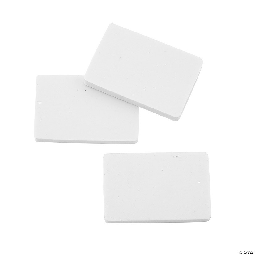 White Erasers - 24 Pc. Image