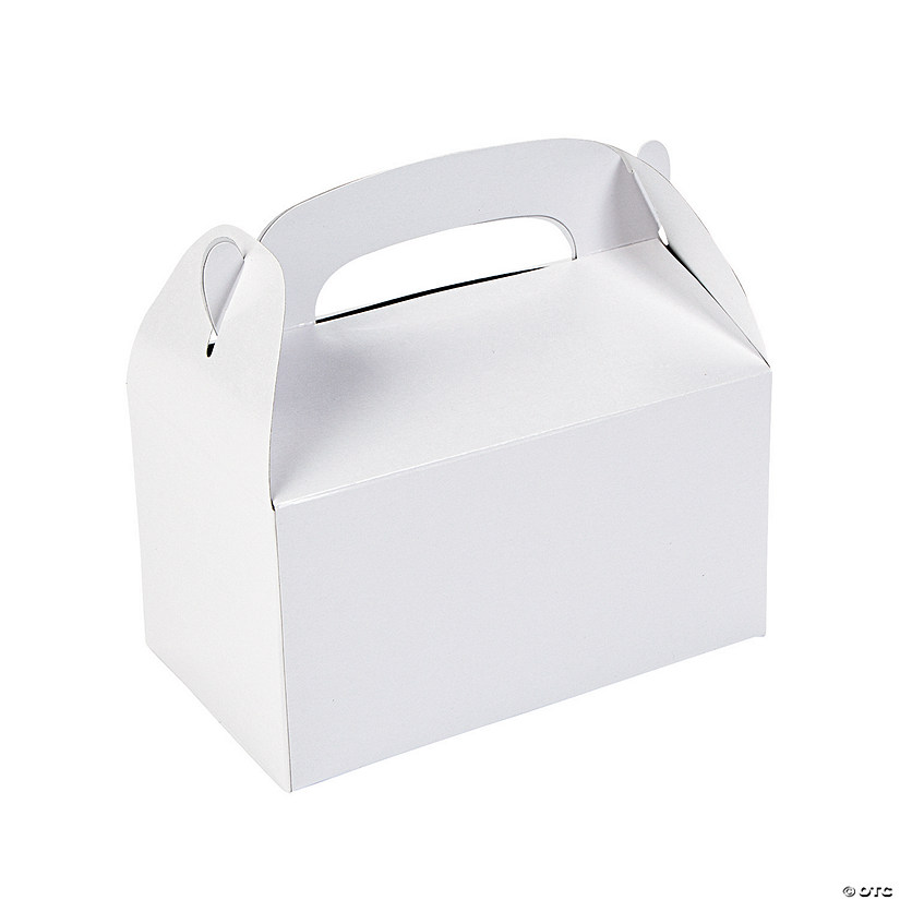 White Favor Boxes - 12 Pc. Image
